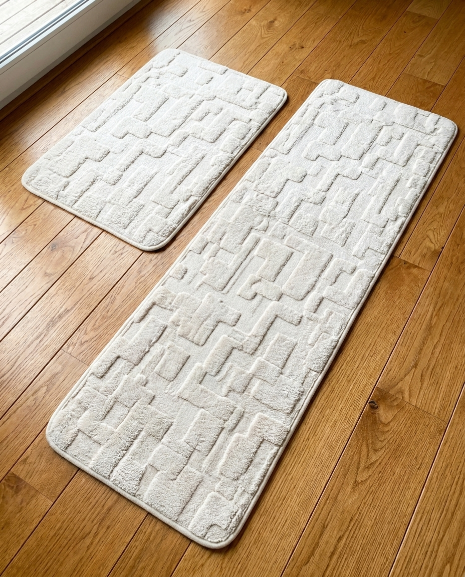 Rabbit Fur Rug (2pcs)