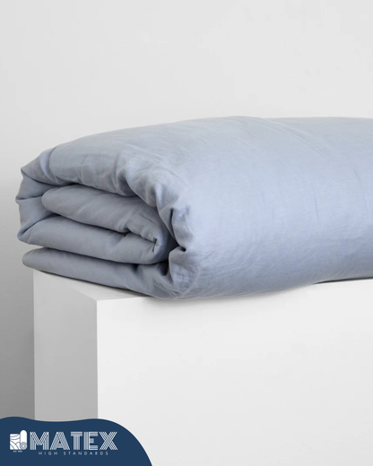 Powder Blue Bed Set Cotton 180TC