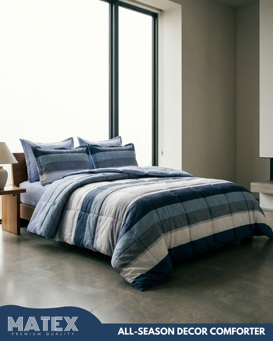 Neat Blue UltraSoft Comforter Set