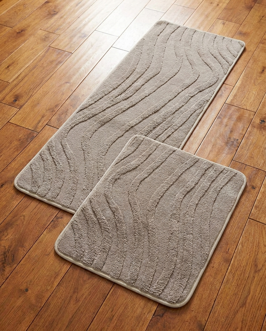Rabbit Fur DecorLine Rug (2pcs)
