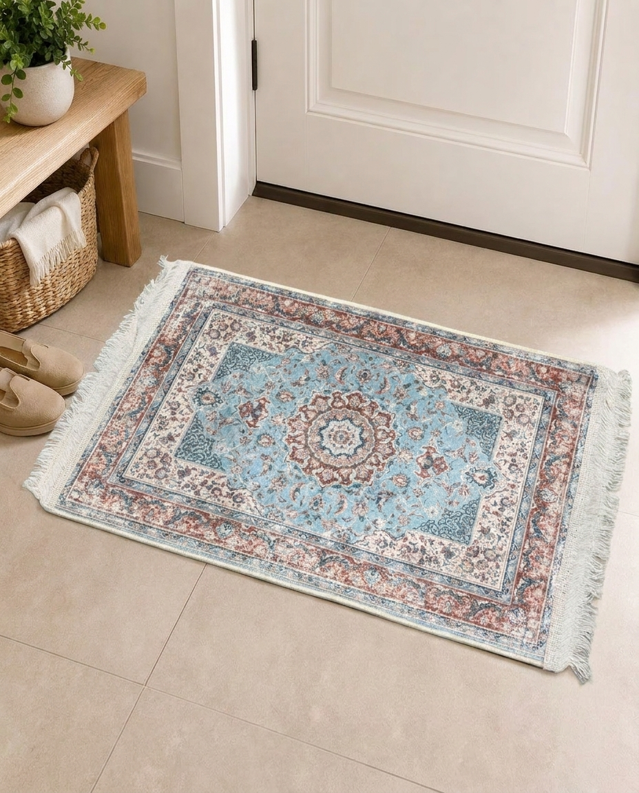 Azure Medina Decorative Rug 85x50cm