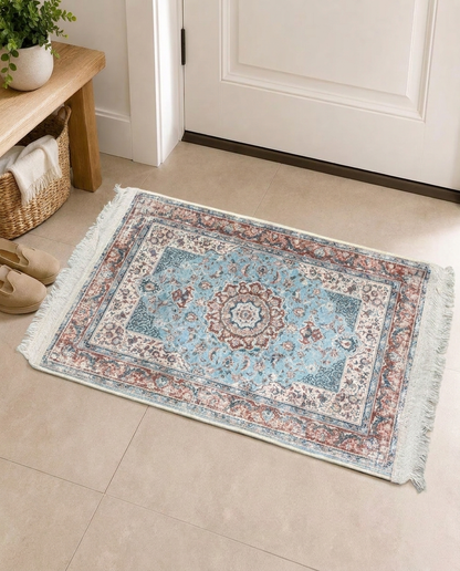 Azure Medina Decorative Rug 85x50cm