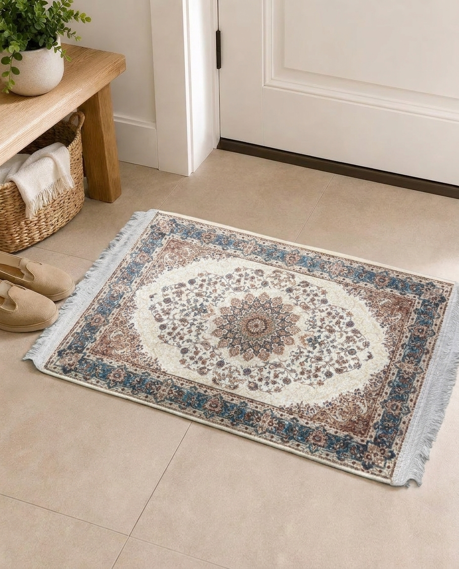 Ivory Anatolia Decorative Rug 85x50cm