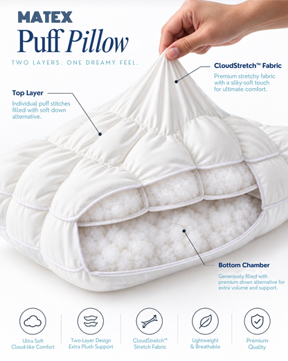 MATEX Marshmallow™ Puff Pillow