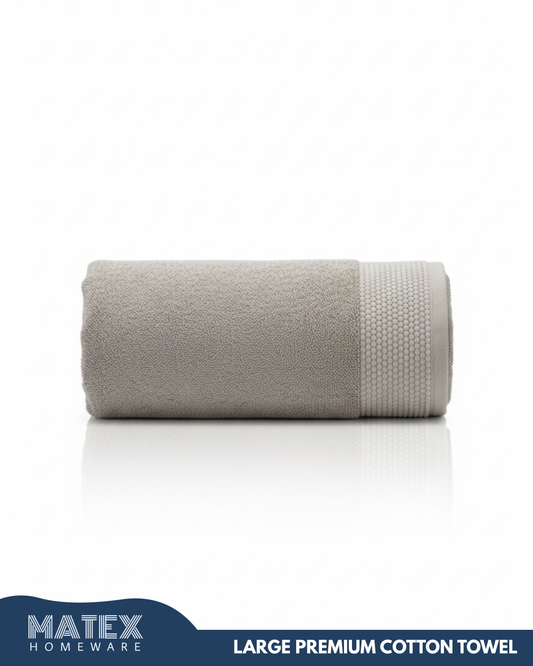 HAYA Large Premium Cotton Greige Jacquard70x140 Towel
