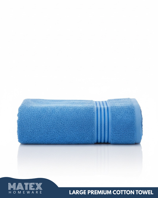 HAYA Large Premium Cotton SolidBlue 70x140 Towel