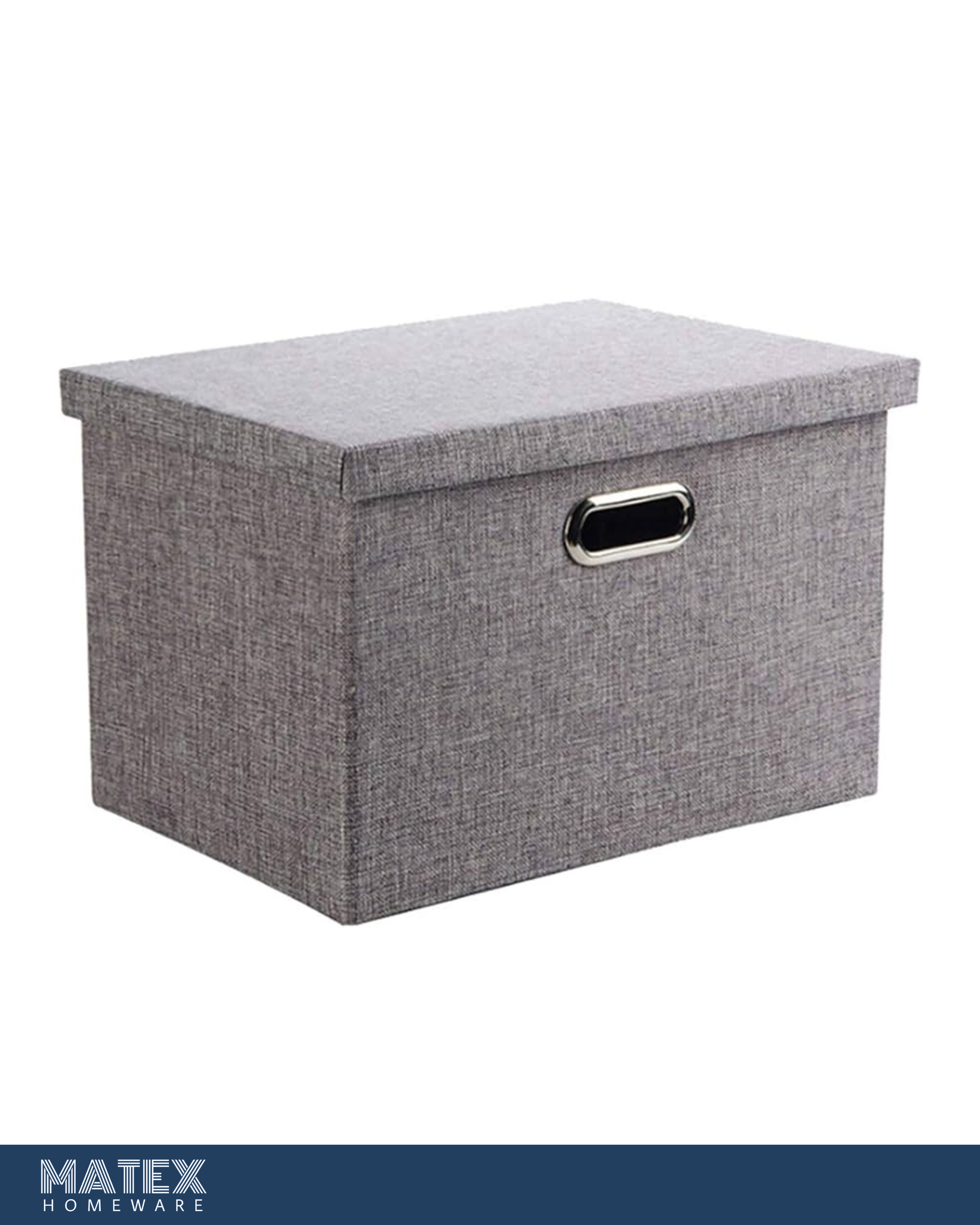 Gray Foldable Storage Box – MATEX HOME