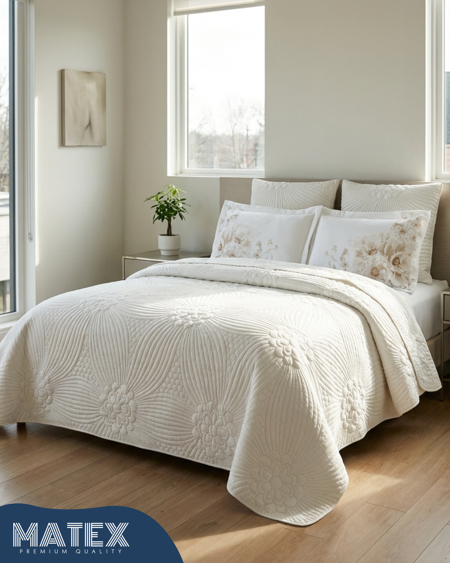 King size Cloud PetalWave Bedspread (6pcs)