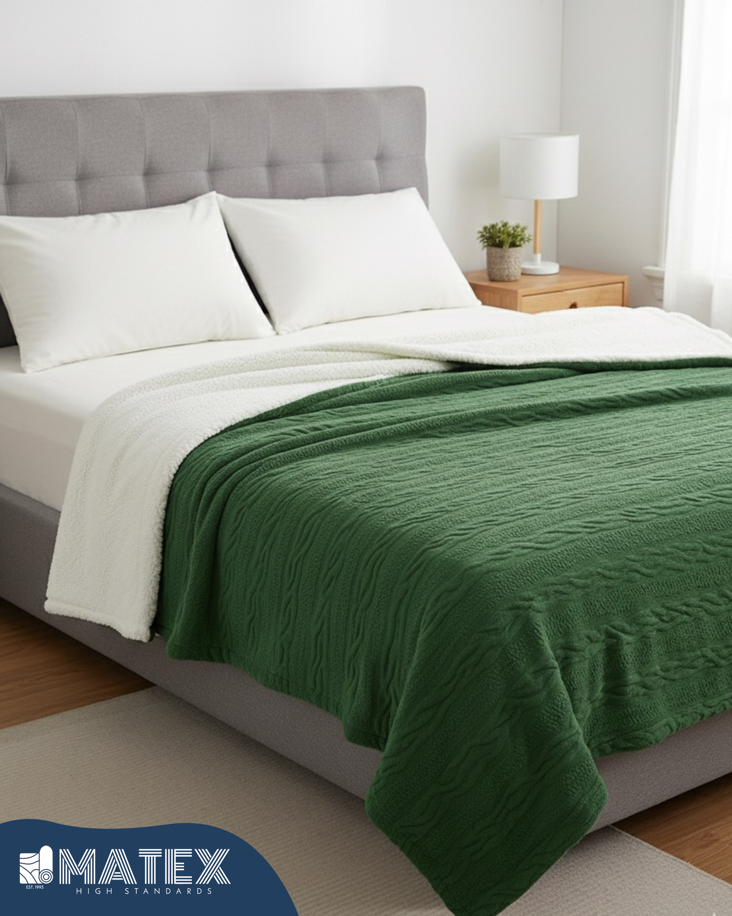 MATEX® Bed Sherpa Soft Fleece BLANKET