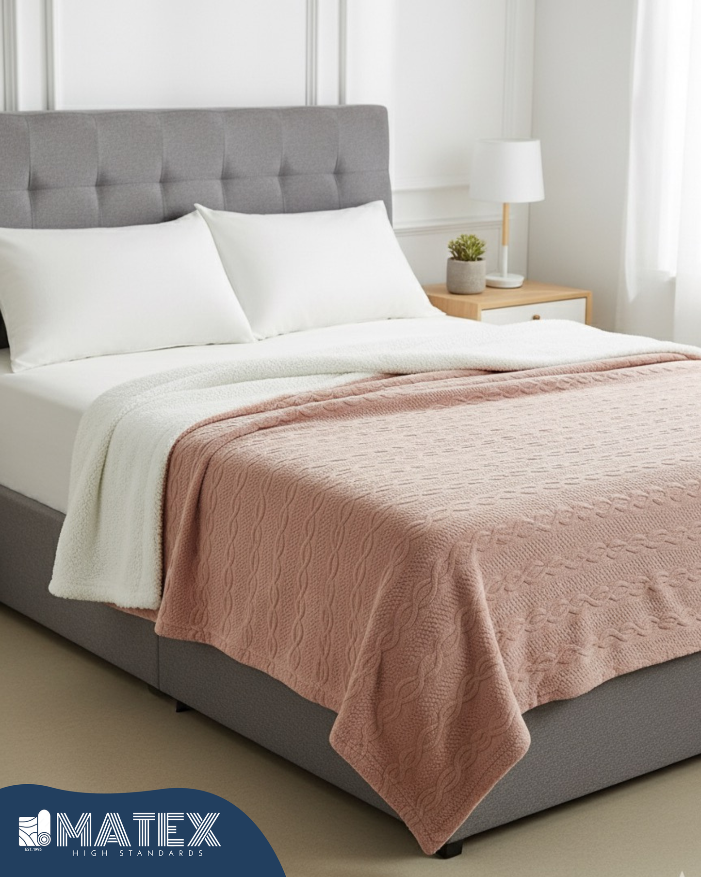 MATEX® Bed Sherpa Soft Fleece BLANKET