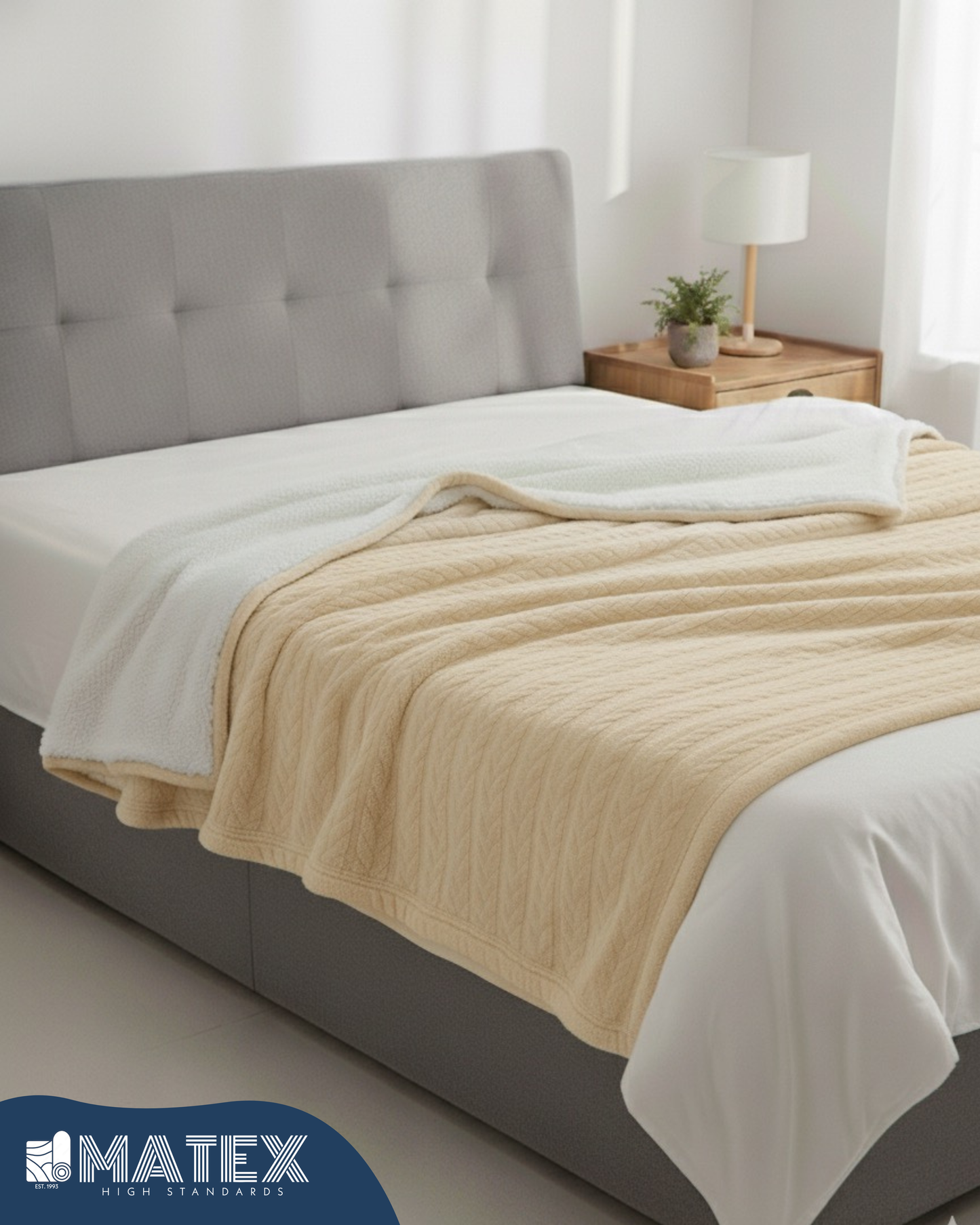 MATEX® Bed Sherpa Soft Fleece BLANKET