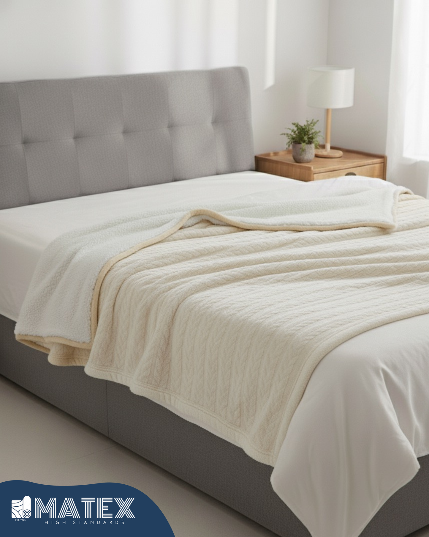 MATEX® Bed Sherpa Soft Fleece BLANKET