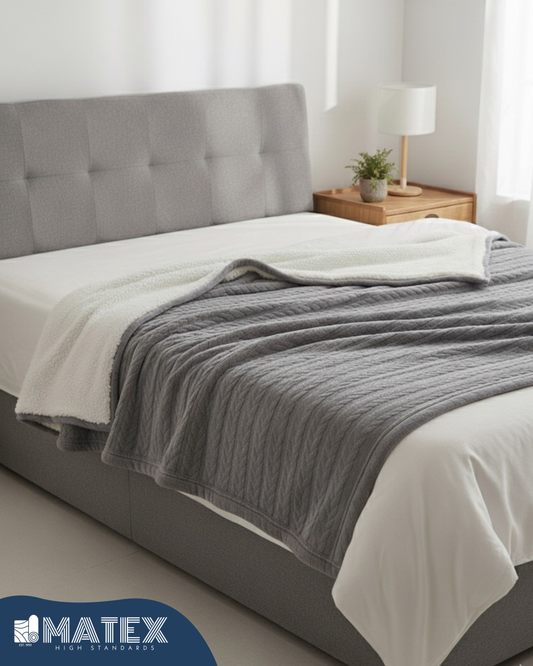 MATEX® Bed Sherpa Soft Fleece BLANKET