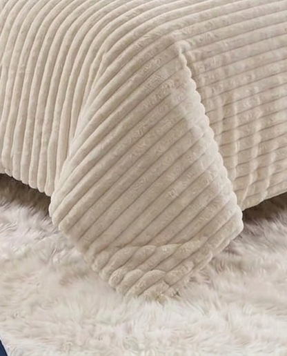 Off White PlushWave Duvet Cover Set