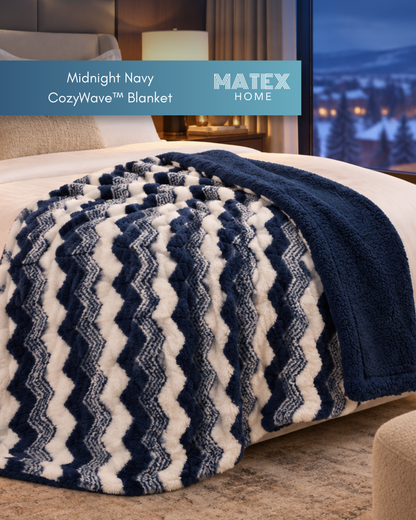 Midnight Navy CozyWave™ Blanket