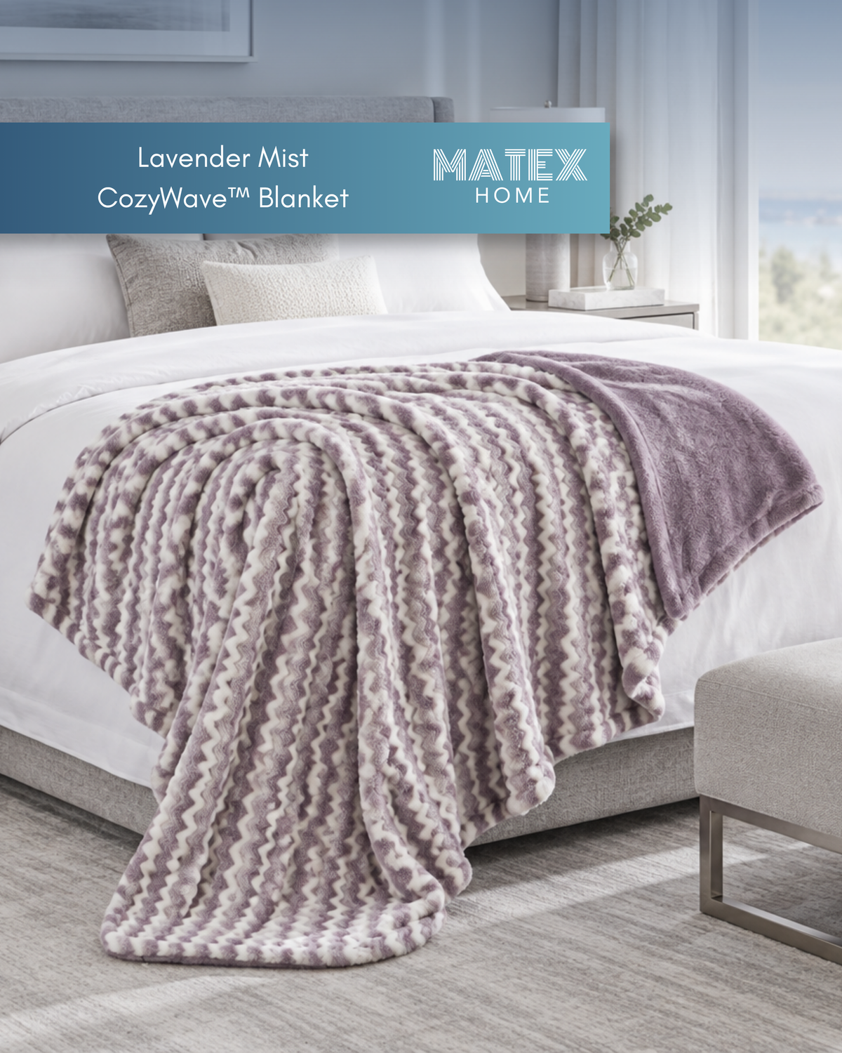 Lavender Mist CozyWave™ Blanket