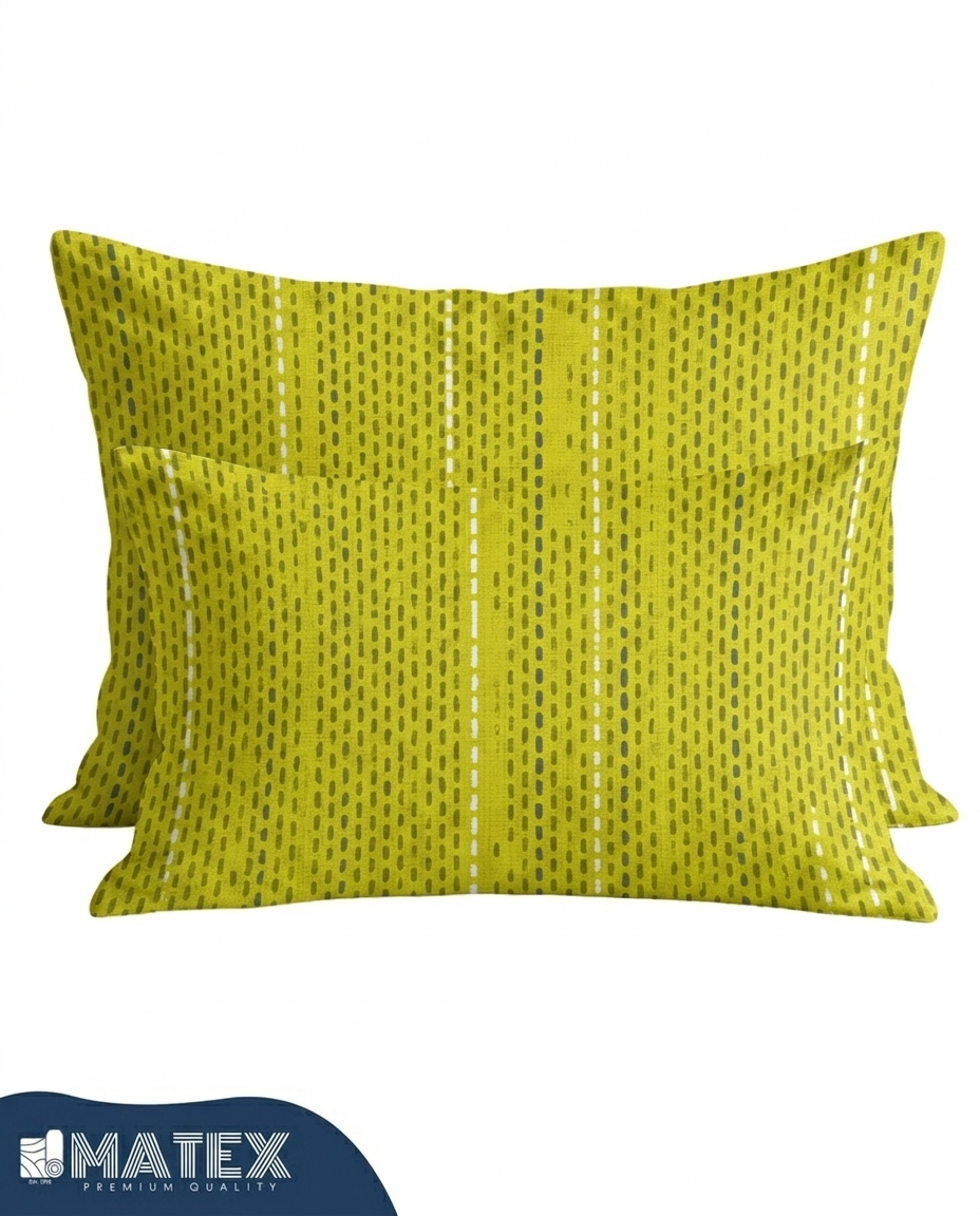 GoldenMist Cotton Pillow Case - Envelope Enclosure - 2 Pack