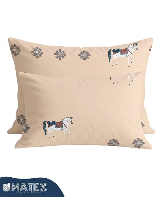 Arabian Heritage Premium 220TC Cotton Pillow Case - 2 Pack