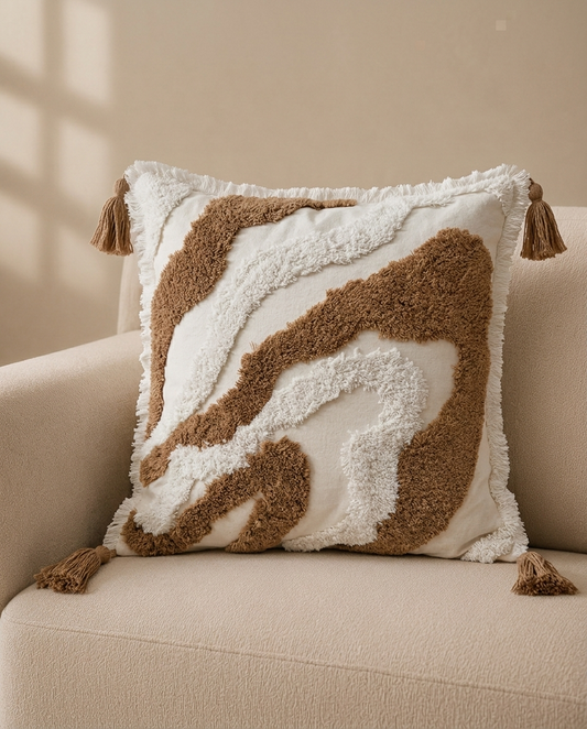 Caramel Flow Decorative Cushion 45x45cm