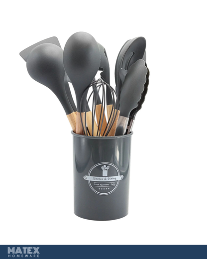 11PCS Non-Stick Silicone Kitchenware Cooking Tool Set