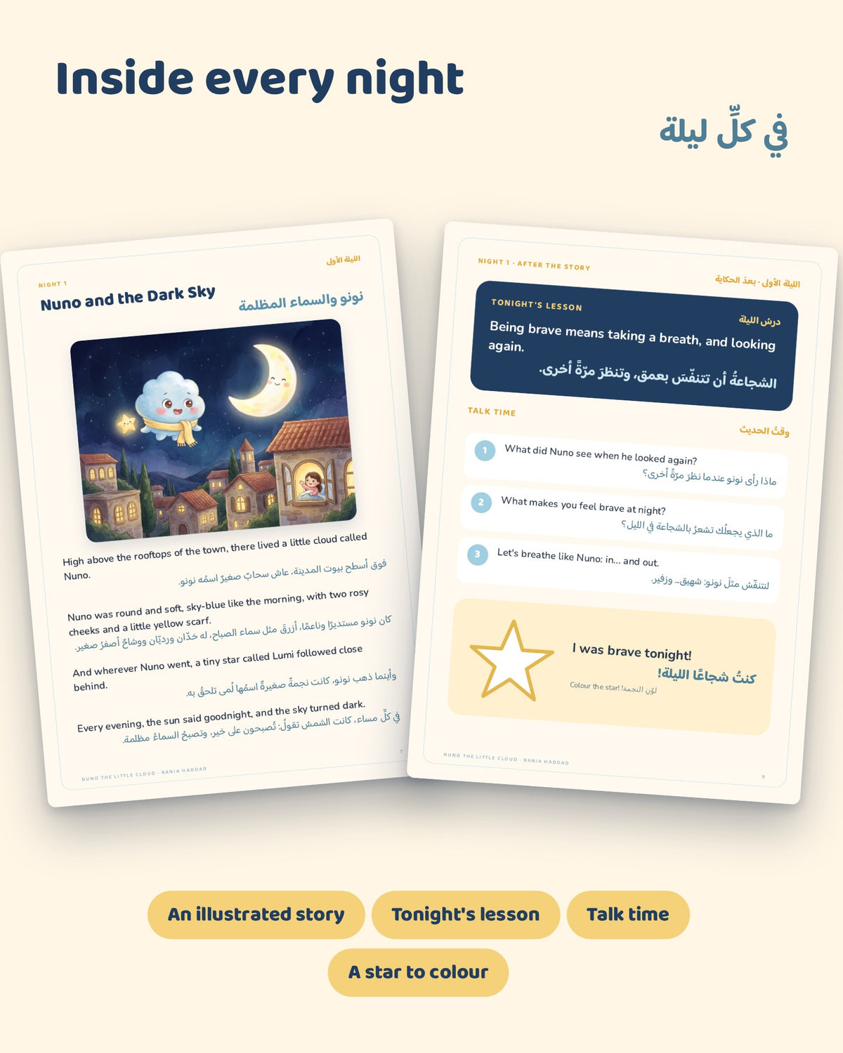 Nuno the Little Cloud – Bedtime Storybook in English & Arabic PDF