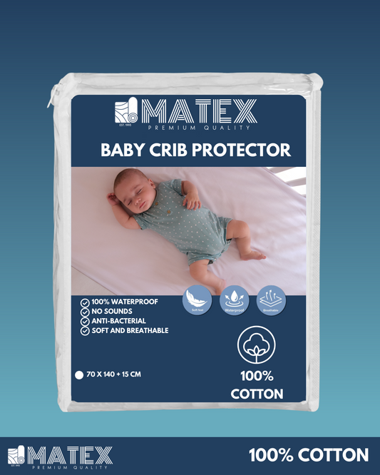 Baby Crib Mattress Protector (Waterproof Bed Pad)