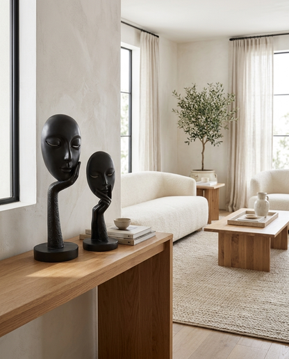 Eclipse Muse Sculpture Set in a living room