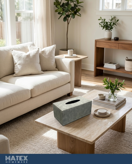 Timber Thread Tissue Carrier in a living room