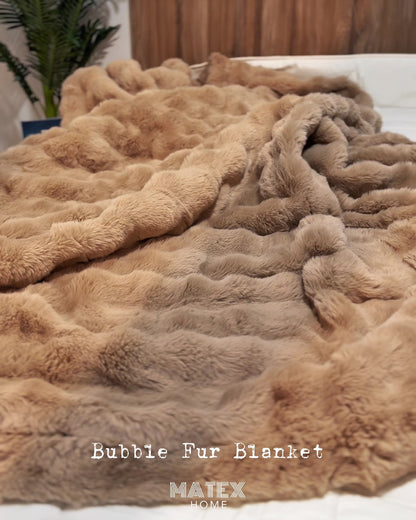 CuddleCloud™ – Luxe Bubble Fur King Blanket